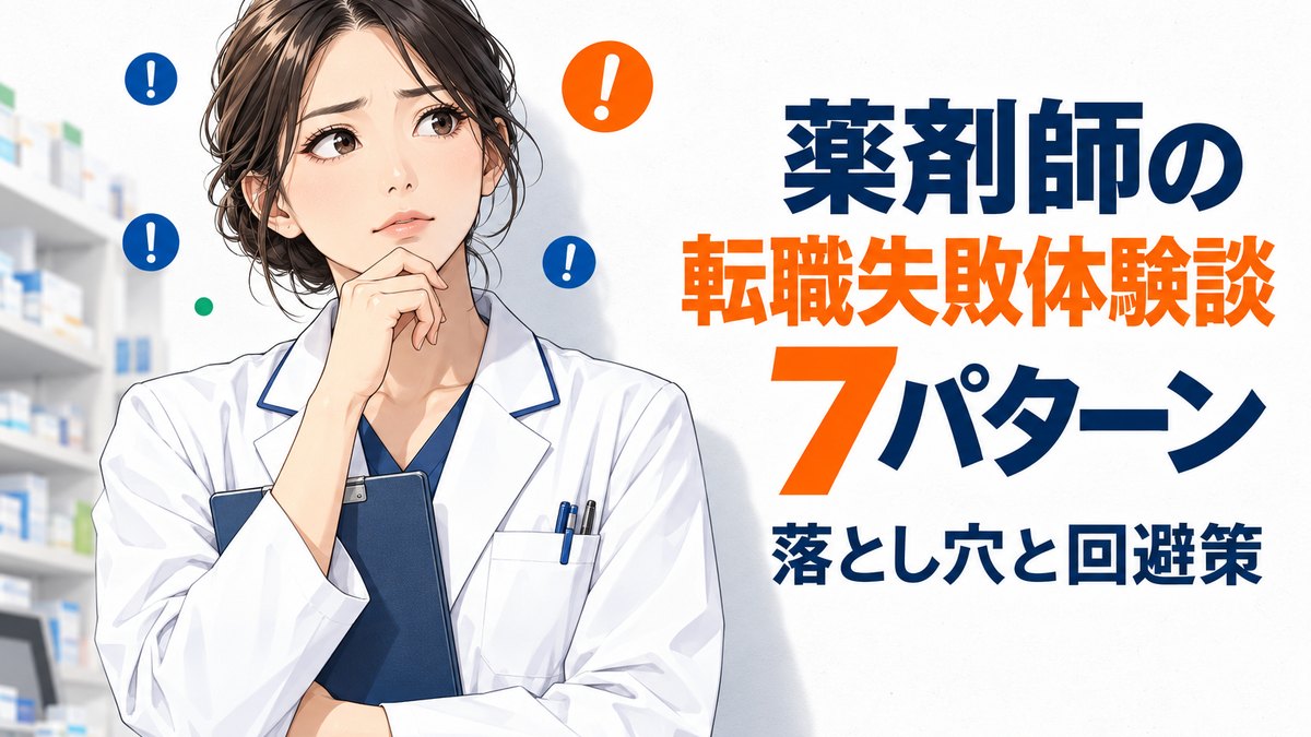 薬剤師の転職失敗体験談7パターン｜現役が見てきた落とし穴と回避策
